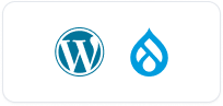 icones du bloc CMS- unifypixels.com wordpress, elementor, drupal, shopify