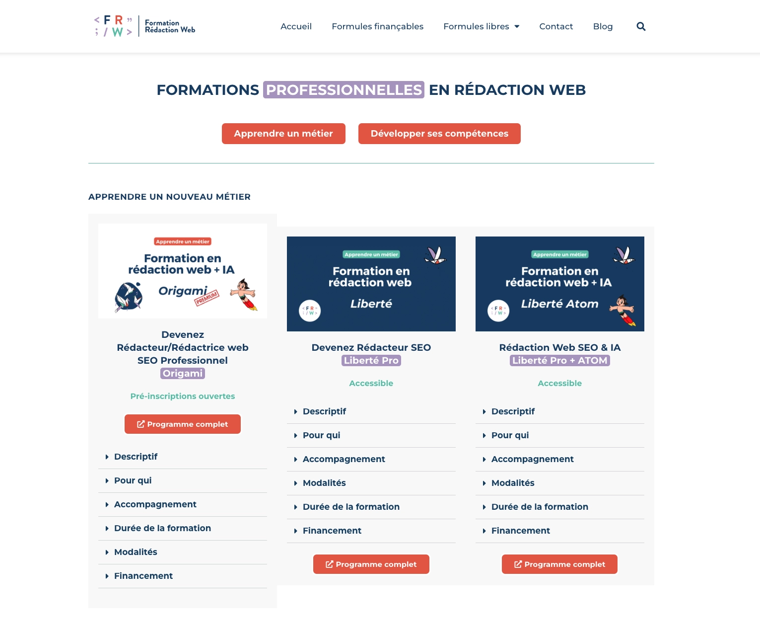 formation redaction web, audit - unifypixels.com agence digitale