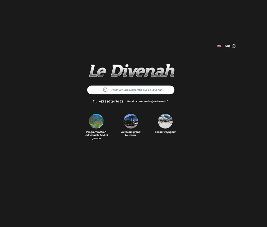 webdesign - Voyages Le Divenah - unifypixels.com agence digitale